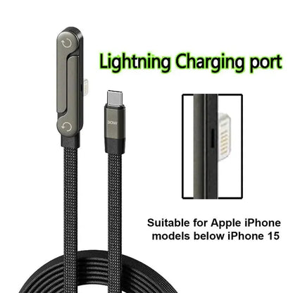MREGB 240W Fast Charging USB-C Adapter Cable - Versatile 2-in-1 Portable Charging Solution for Mobile Devices (Gaming and Travel) - Durable Summerwins Fast Charger