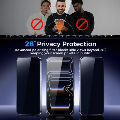 MAGIC JOHN Premium Upgraded Privacy Screen Protector - Dustproof, Bubble-Free, Ultra-Clear for iPhone & Samsung by Summerwins