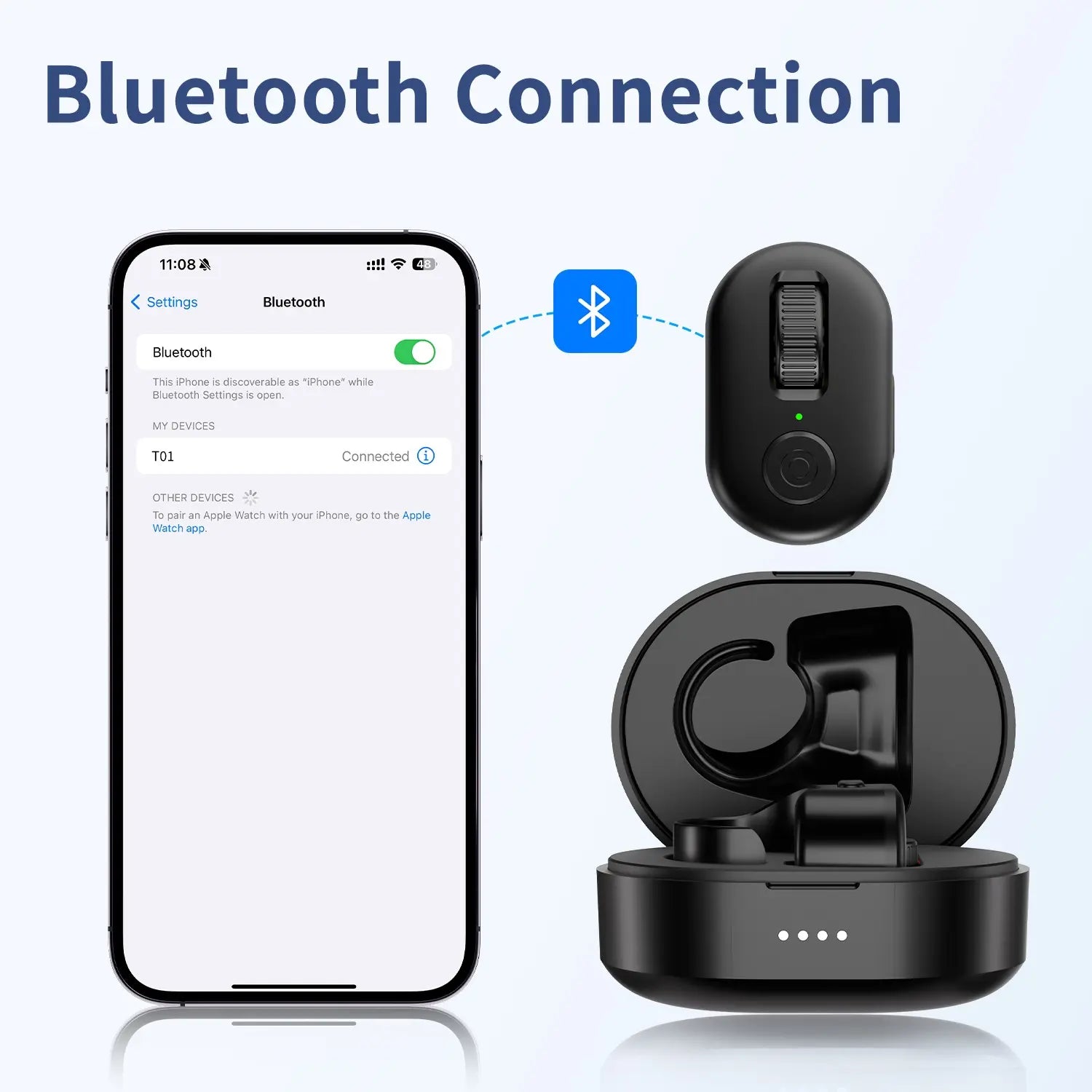 Wireless Bluetooth Scrolling Ring Remote Control for TikTok, YouTube Shorts, Instagram Reels, Rednote, Douyin, and Kindle App