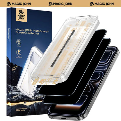 MAGIC JOHN Premium Upgraded Privacy Screen Protector - Dustproof, Bubble-Free, Ultra-Clear for iPhone & Samsung by Summerwins