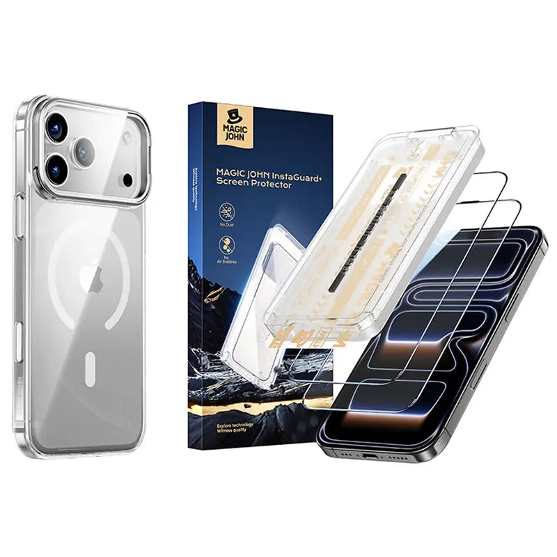 MAGIC JOHN Premium Upgraded Privacy Screen Protector - Dustproof, Bubble-Free, Ultra-Clear for iPhone & Samsung by Summerwins