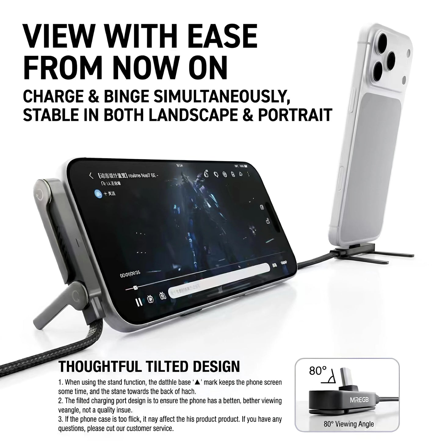 MREGB 240W Fast Charging USB-C Adapter Cable - Versatile 2-in-1 Portable Charging Solution for Mobile Devices (Gaming and Travel) - Durable Summerwins Fast Charger