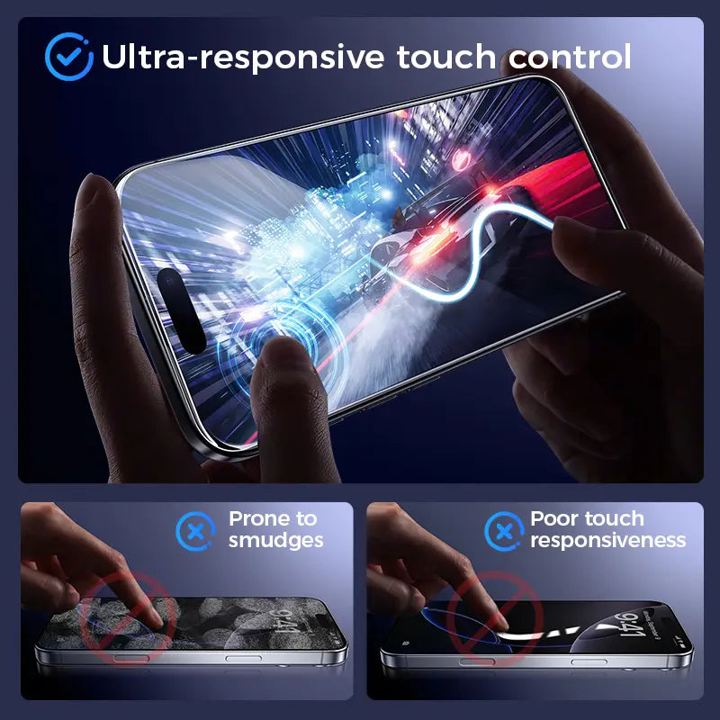 MAGIC JOHN Premium Upgraded Privacy Screen Protector - Dustproof, Bubble-Free, Ultra-Clear for iPhone & Samsung by Summerwins